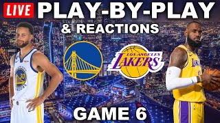 Golden State Warriors vs Los Angeles Lakers Game 6  Live PlayByPlay amp Reactions [upl. by Lorien]