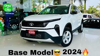 New Tata Harrier Base Model 2024  Detailed Review ₹ 1599 lakh Best Value For Money Family Car [upl. by Aneet]