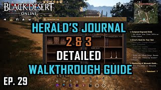 BDO Console  Heralds Journal Book 2 amp 3 WALKTHROUGH [upl. by Dreeda997]