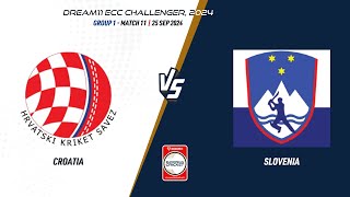 Group 1 Match 11  CRO vs SLO  Highlights  ECC24 Challenger  25 Sep 2024  ECC24011 [upl. by Jer761]