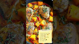 Recettes dautomne Poulet yassa à la courge musquée recettedautomne haïku poetrylovers [upl. by Denn]