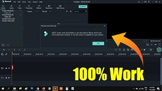 HEVC Codec Must be Installed to Use this Feature Filmora  100 Very Quick FIX  HEVC Free Download [upl. by Jackelyn]