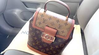 LOUIS VUITTON DAUPHINE REVERSE BACKPACK BAG REVIEW louisvuitton levoutique [upl. by Erida849]