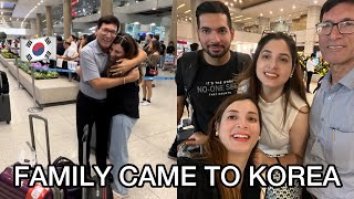 FIRST TIME MY FAMILY COMES TO KOREA TO MEET 🇮🇳✈️🇰🇷 [upl. by Anissa]