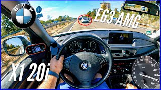 2012 BMW X1 20i E84 20L 184 HP  POV Autobahn Top Speed Drive [upl. by Yrrap]