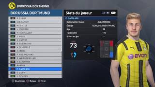 PES 2017 Data Pack 3  BVB Dortmund New Face [upl. by Verner]