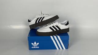 adidas Sambarose White Black Gum W AQ1134 [upl. by Bale]