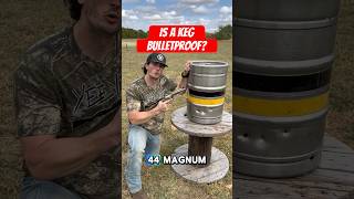 Bulletproof testing a beer keg with increasing caliber bullets [upl. by Gambrill]