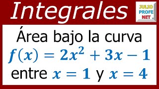 ÁREA BAJO UNA CURVA  Ejercicio 1 [upl. by Eirised]