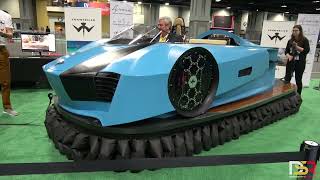 VonMercier Arosa EV Hovercraft Demo  Washington DC Auto Show [upl. by Tamarah]