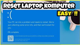 Cara Reset Laptop Komputer Error Bad System Config [upl. by Llennehc452]