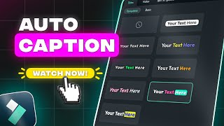 Fast And Easy Way To Add Auto Caption In Filmora [upl. by Eniac130]