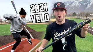 Hitting with the 2021 Rawlings VELO ACP  BBCOR Baseball Bat Review [upl. by Llezniuq]