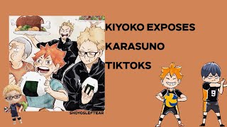 🏐  kiyoko exposes karasuno’s haikyuu tiktoks  comedy  shoyosleftear [upl. by Kemppe]