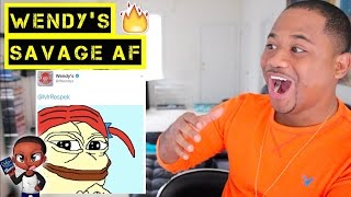 Wendys Roasts EVERYBODY TOP 40 CLAPBACK TWEETS 2017 [upl. by Tarrel]