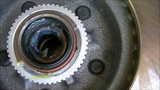 How to Replace Front Rotors and Bearings on a GMC Safari 2 wheel dr [upl. by Assilav425]