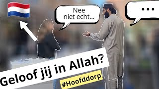 MOSLIM bewijst HOLLANDS meisje bestaan van Allah De God  Hoofddorp Straatdawah [upl. by Gena]