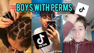 BOYS GETTING PERMS👦✂  2020 TIKTOK COMPILATIONS [upl. by Burkhardt]