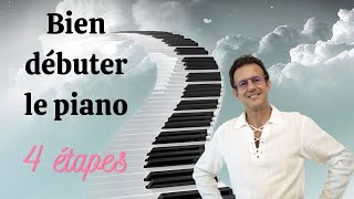 TUTO PIANO  4 ETAPES POUR BIEN DEBUTER LE PIANO EN ADOPTANT LES BONS REFLEXES DES LE DEPART [upl. by Neirol]