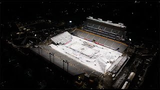 Soaring Over Tim Hortons Field  2022 Tim Hortons NHL Heritage Classic [upl. by Yettie]