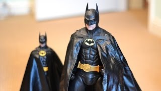 NECA 14 scale 1989 18quot BATMAN MOVIE FIGURE Michael Keaton REEL TOYS unboxing amp review 89 [upl. by Leckie]