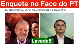 Bolsonaro x Lula Face do PT passa vergonha gigante em enquete kkkk [upl. by Ewer]