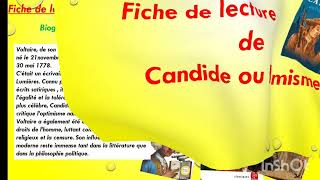 Exposé  Fiche de lecture Candide ou loptimisme [upl. by Enitnelav]