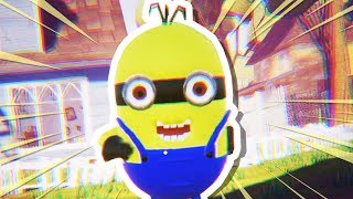 NEIGHBOR IS A MINION NOW Hello Neighbor Mods [upl. by Bucher142]