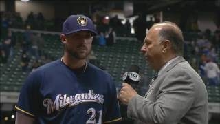 Shaw says Brewers take pride in playing errorless baseball [upl. by Starobin]