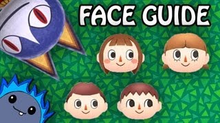 COMPLETE FACE GUIDE  Animal Crossing New Leaf [upl. by Dworman]