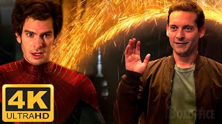 Andrew Garfield Spider Man meets Tobey Maguire Spider Man in No Way Home 2021 [upl. by Llerdnod190]