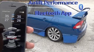 Airlift Performance Bluetooth App  Firmware updates Part 4  2011 Honda civic Si [upl. by Blaseio69]