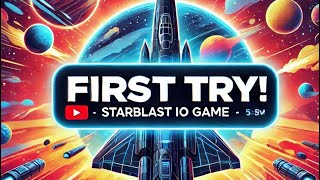 First try Starblast io game [upl. by Yllitnahc]