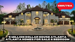 5 Million Dollar House Atlanta Atlanta homes for sale 6 bedroom Bob Hale Realty [upl. by Yul163]