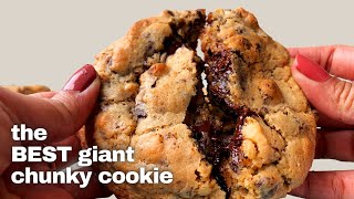 The BEST Chunky Cookie Recipe Ever Karamel Bakery Chocolate Chip Cookie Giant Levain Style Cookies [upl. by Antoinette]