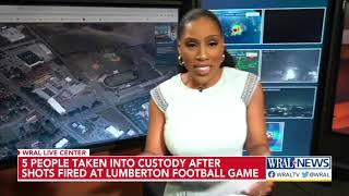 Police investigate shooting at Lumberton High School football game [upl. by Merl]