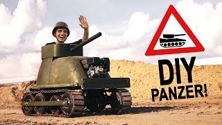 BADEWANNEN PANZERUNG für unseren Bollerwagen  PANZER 2 [upl. by Esylla]