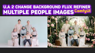 Stable Diffusion  UA 2 change background FLUX refiner workflow  Restore subject  ComfyUI [upl. by Bray]