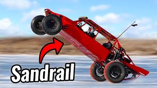 Sandrail Wheelies on Ice with Studded Tires [upl. by Kial]