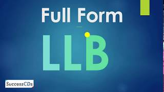 Full form of LLB  What is LLB [upl. by Meyer74]