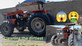 How to wash a dirty tractor 👑 Muddiest agricultural implementswashing dirty agricultural implements [upl. by Domingo]