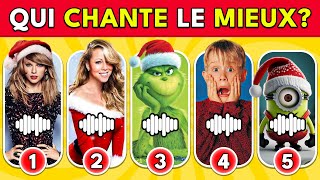 🔊 Devine qui CHANTE 🎅🎶 CHANSONS de NOËL 🎄  Mariah Carey Le Grinch  Quiz Abeille [upl. by Adlin]