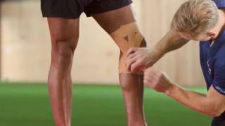 Elastoplast How to strap and support the knee [upl. by Ecnal]