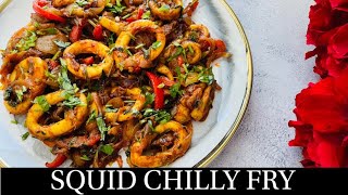 Goan Squid Chilly Fry Recipe  Quick amp Easy Squid Chili Fry Recipe  Goan Squid Recipe  By Natasha [upl. by White]