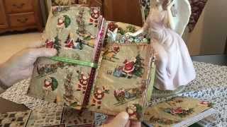 Christmas Junk Journal made from a 9x12 envelope junkjournals [upl. by Connie]