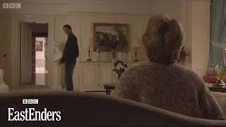 Dennis tries to convince Sharon that Dirty Den is alive part 1  EastEnders  BBC [upl. by Alric257]