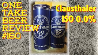 One Take beer Review 160 Clausthaler ISO 00 [upl. by Namlas]