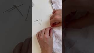 Sewing Inwards Curved Hem sewing sewingtutorial sewinghacks sewingtips sewingtipsandtricks [upl. by Aneele]