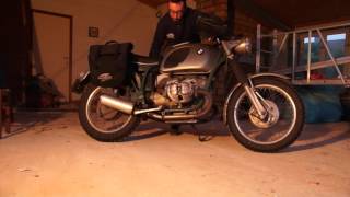 BMW R505 1970 Arrow FZ6 exhaust [upl. by Arorua]