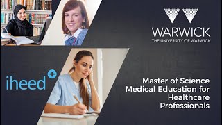 University of Warwick MSc PgCert PgDip in Medical Education for Healthcare Professionals Webinar [upl. by Tipton231]